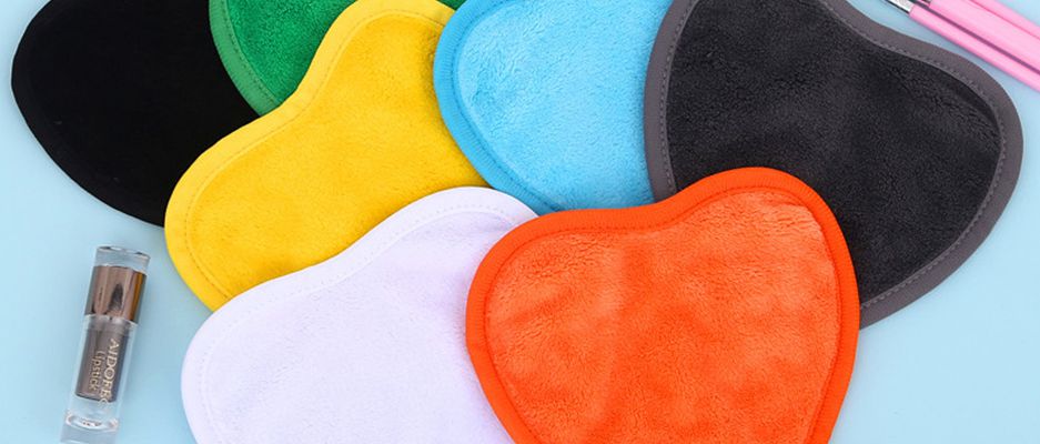 Soft Microfiber fluff makeup remover towel makeup remover cloth with custom logo
