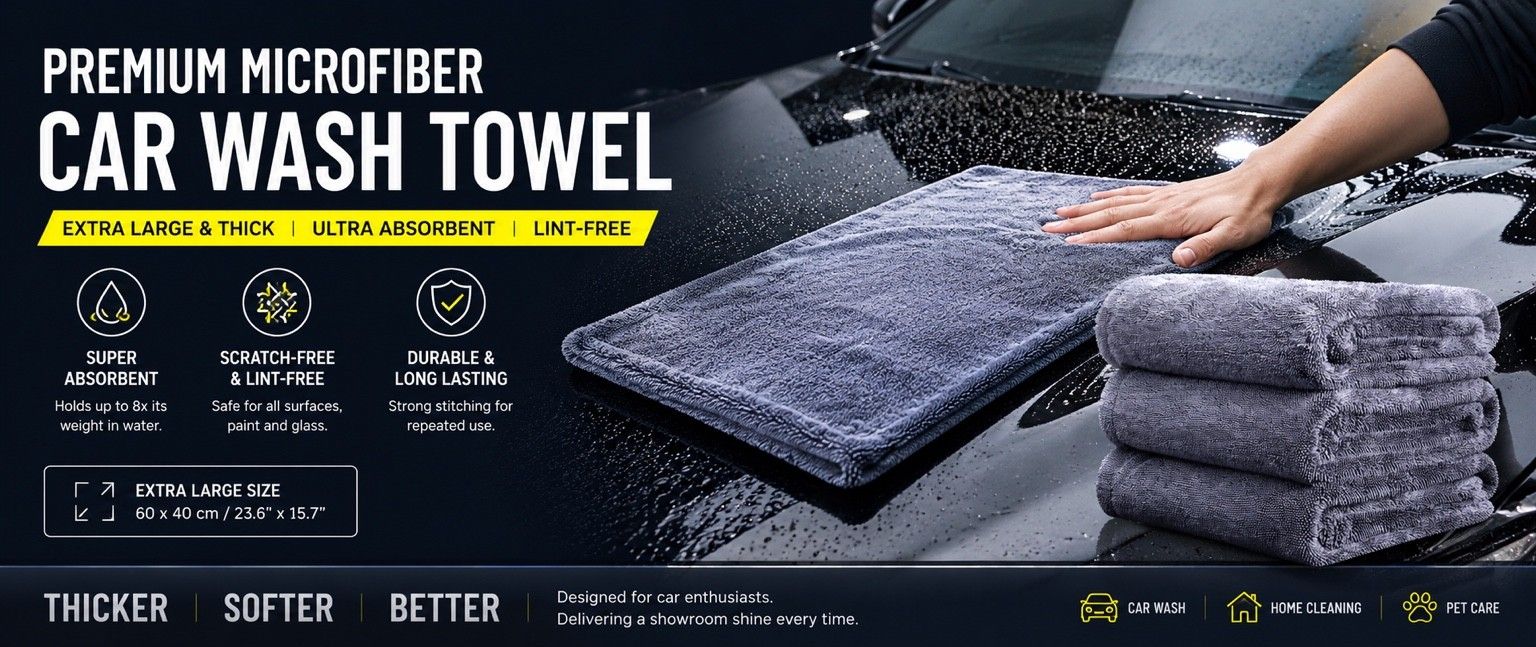 Premium Microfiber Car Drying Towel